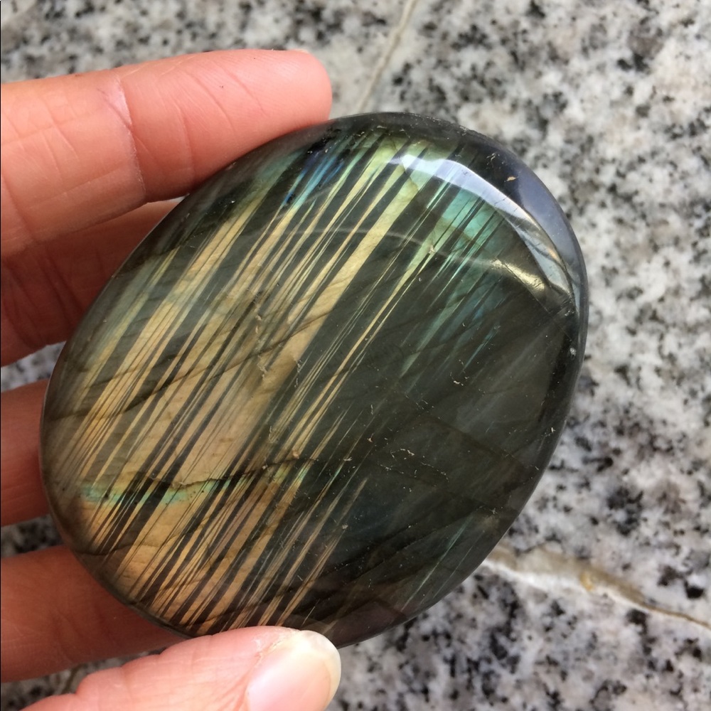 Beautiful labradorite Palm Stone